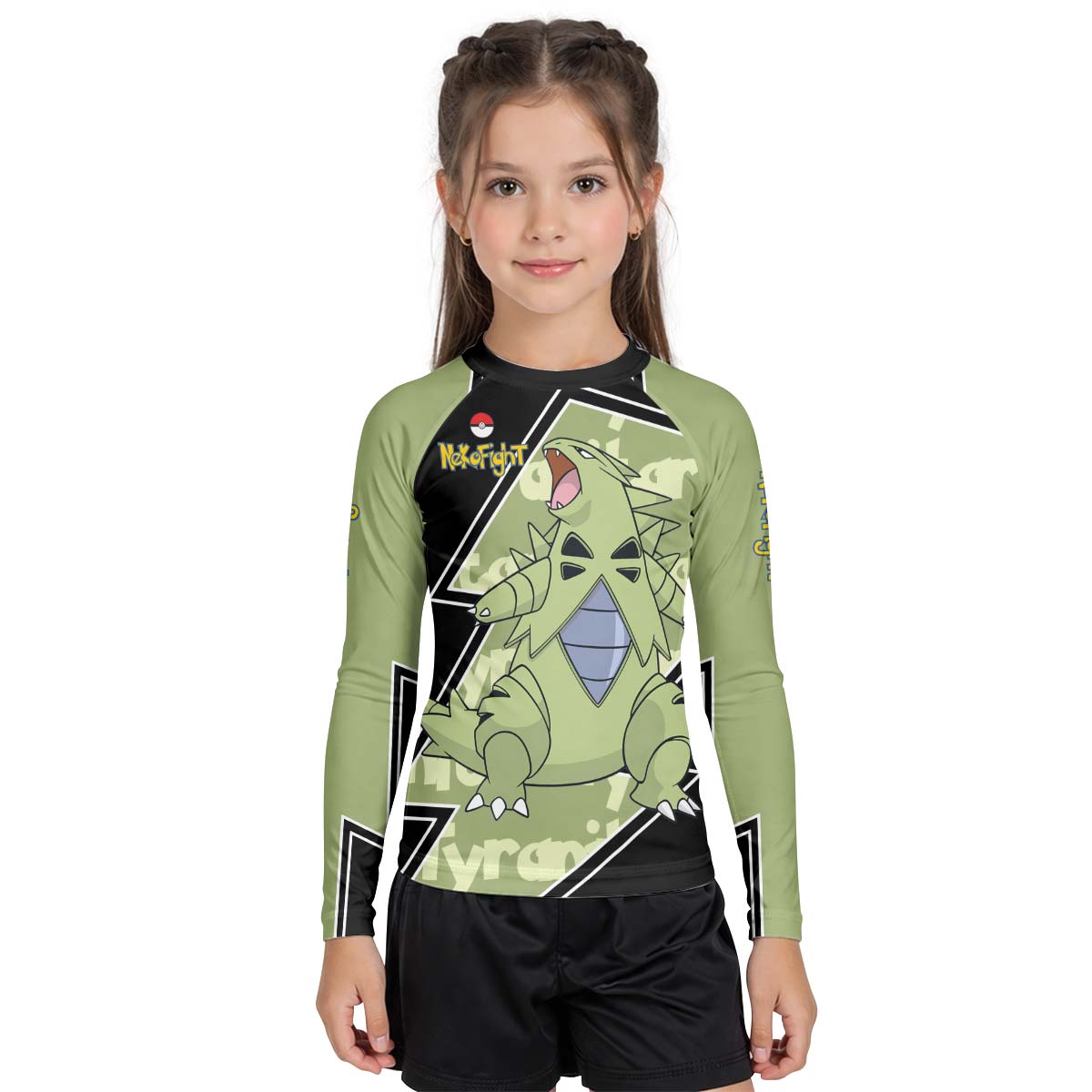 Pokemon Mega Tyranitar Kid Rash Guard