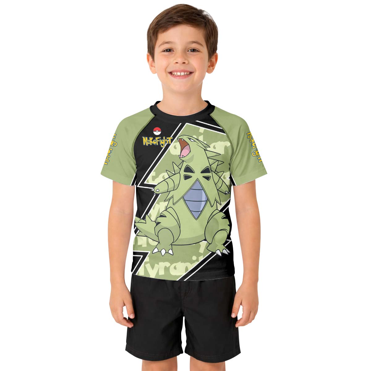 Pokemon Mega Tyranitar Kid Rash Guard