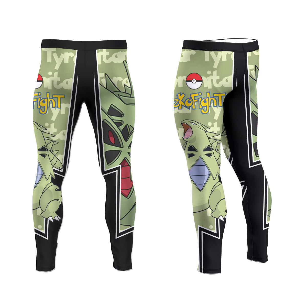  Pokemon Mega Tyranitar Men's Compression Leggings