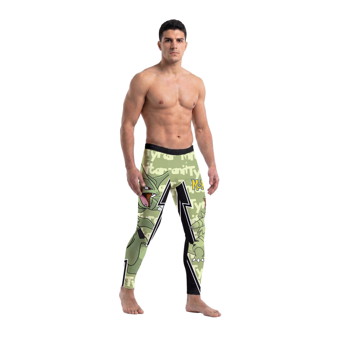  Pokemon Mega Tyranitar Men's Compression Leggings