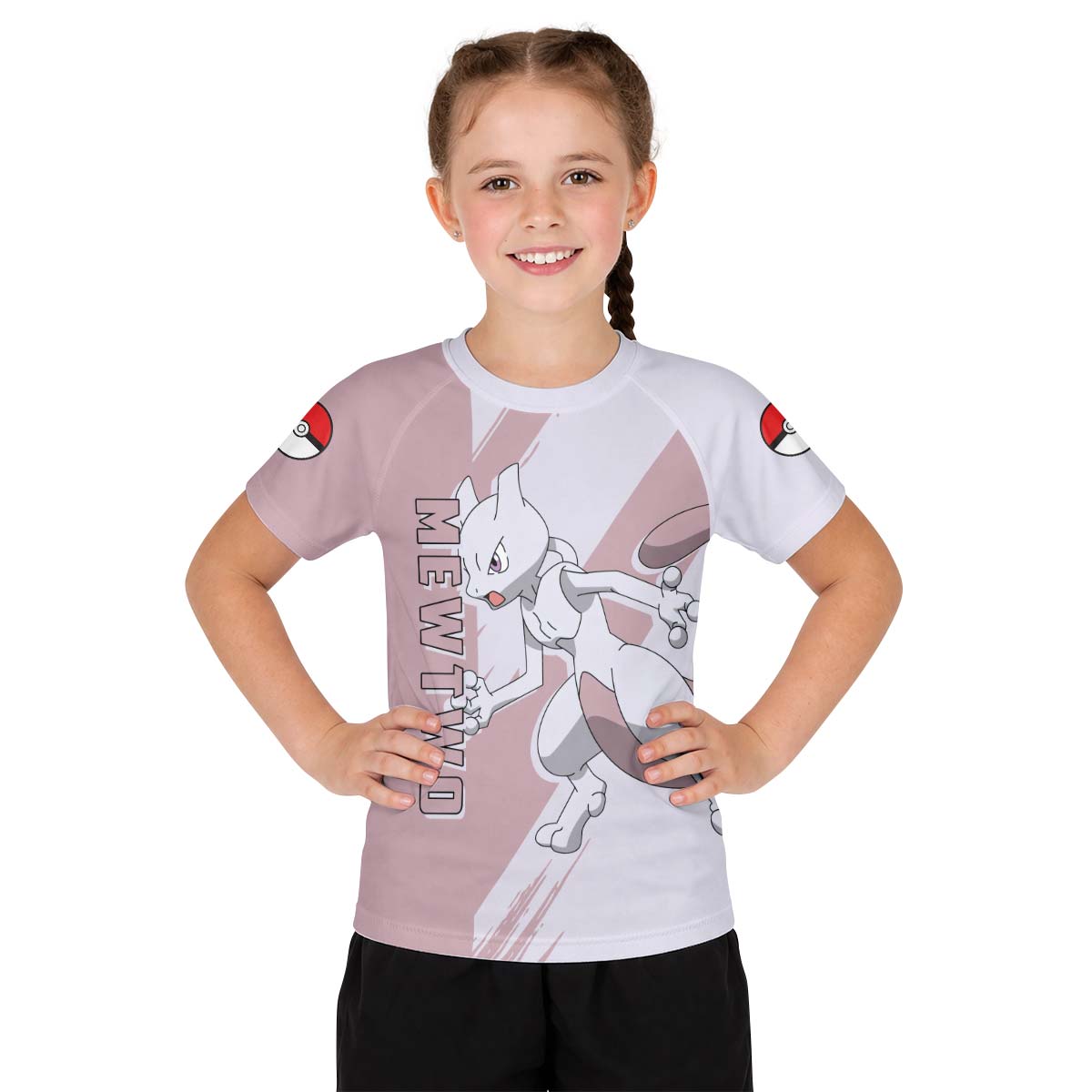 Pokemon Mewtwo Kid Rash Guard