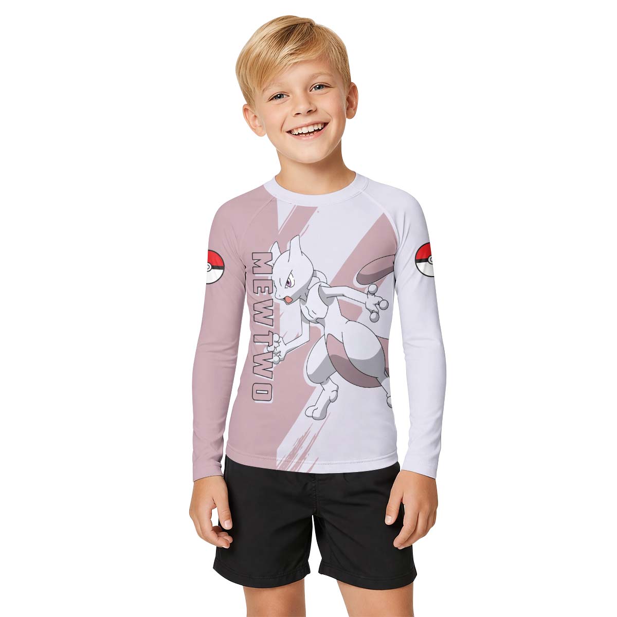 Pokemon Mewtwo Kid Rash Guard