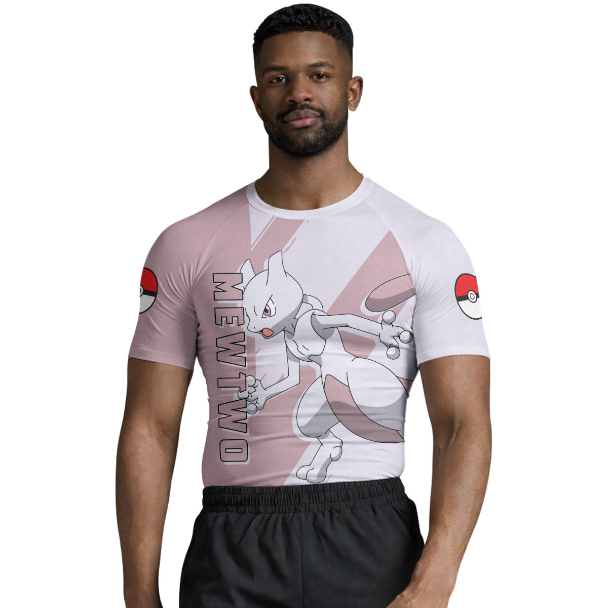 Pokemon Mewtwo Rash Guard – Athletic Rash Guard for Combat Sports ...