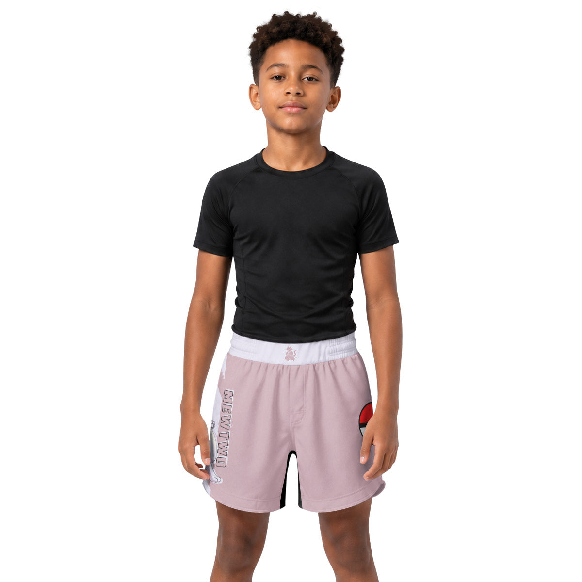 Pokemon Mewtwo Kids Grappling Shorts