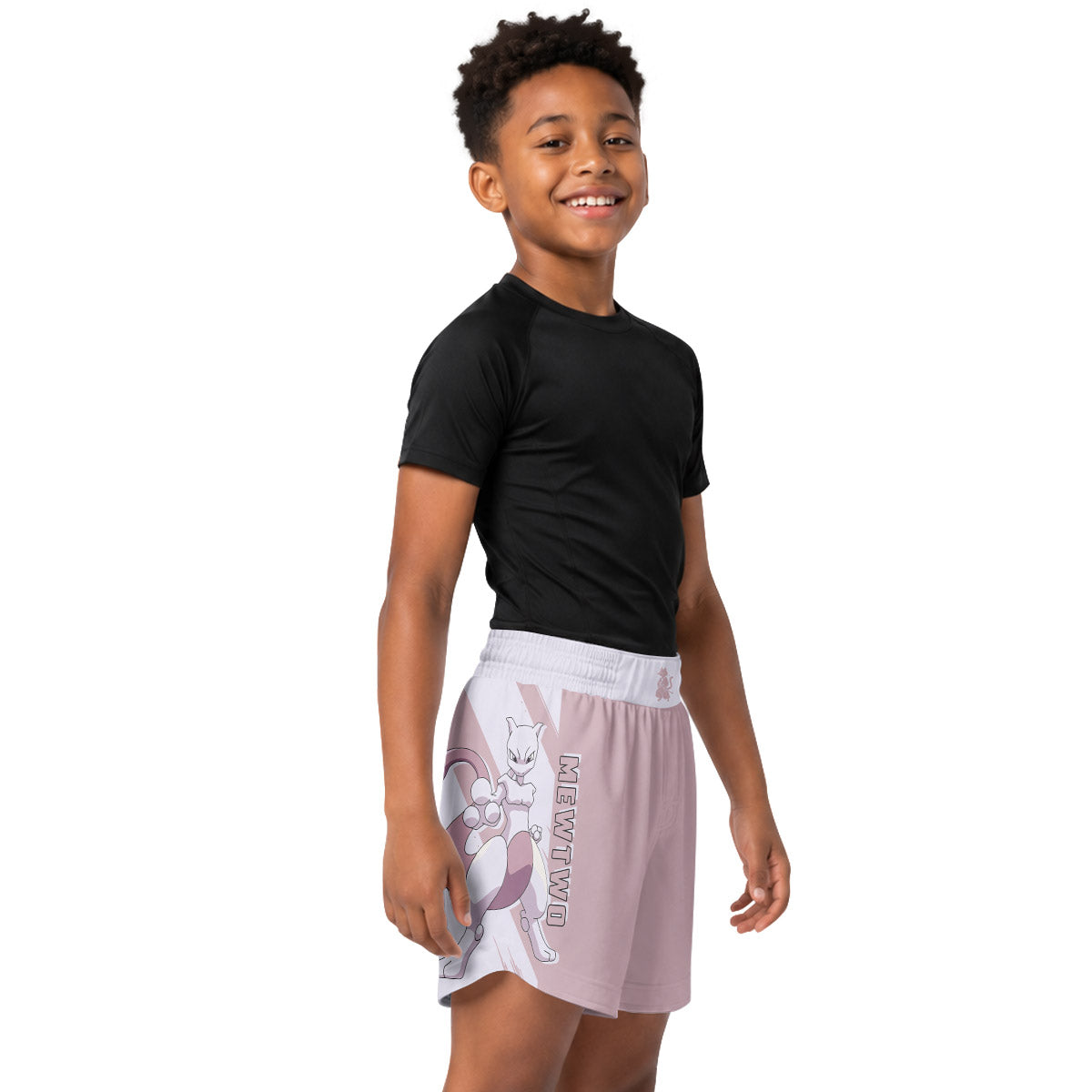 Pokemon Mewtwo Kids Grappling Shorts