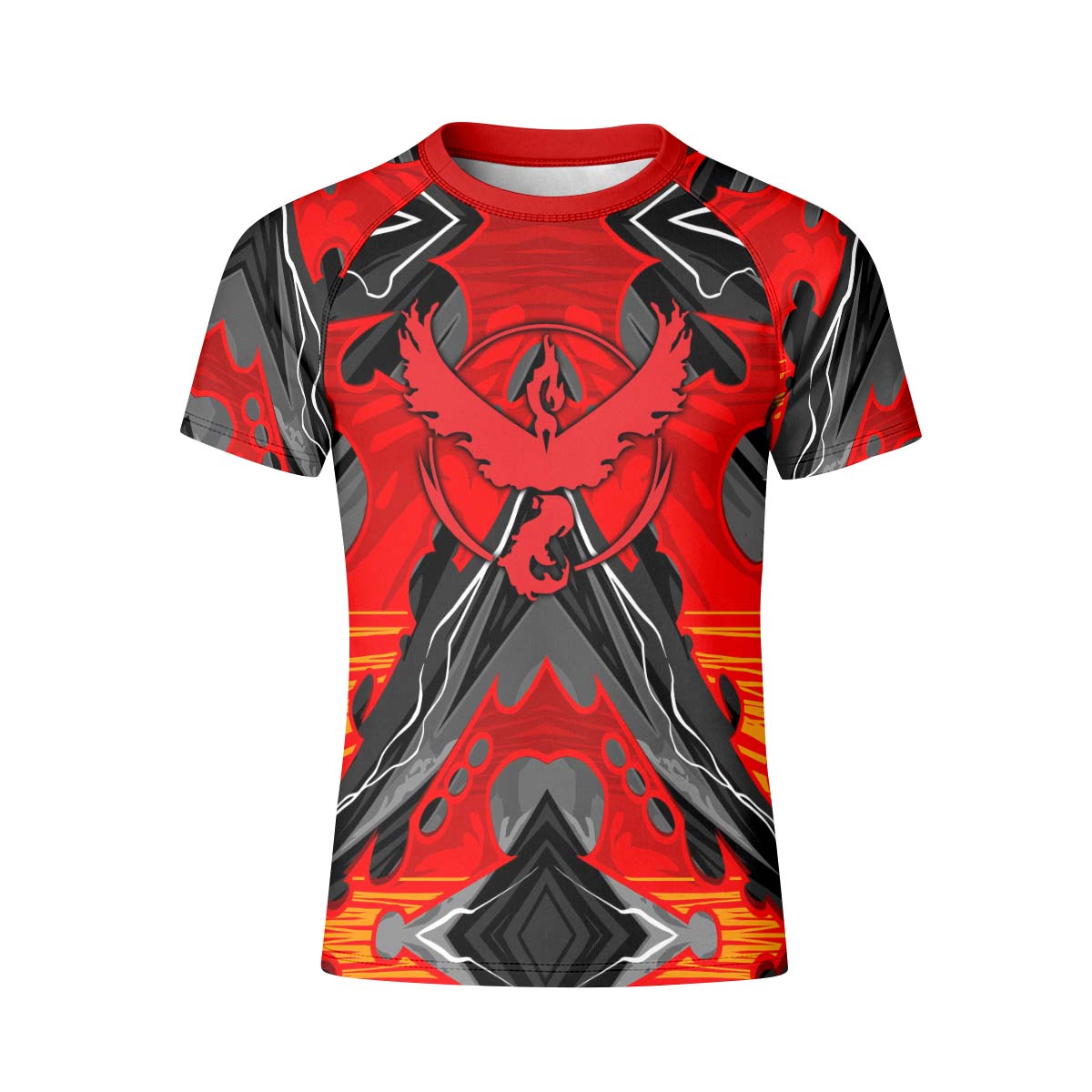  Pokemon Moltres House Valor Kid Rash Guard