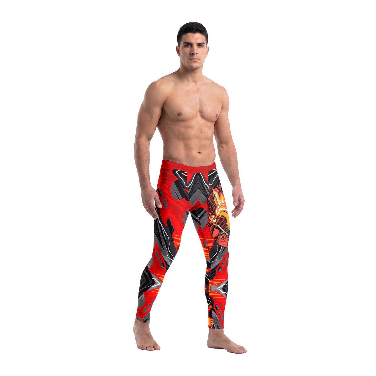  Pokemon Moltres House Valor Men's Compression Leggings