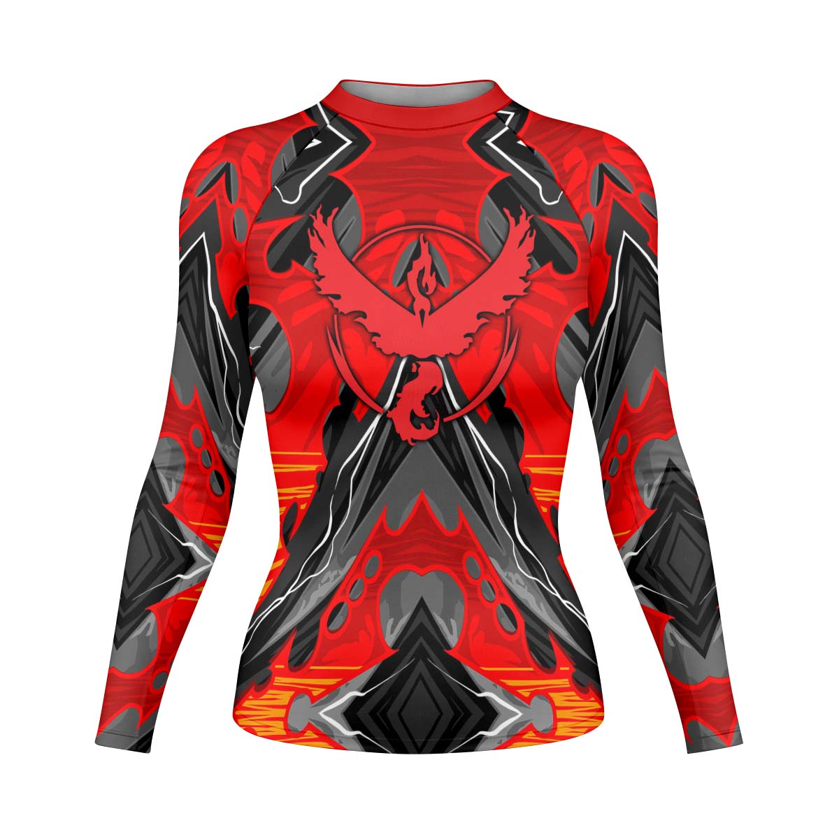  Pokemon Moltres House Valor Rash Guard