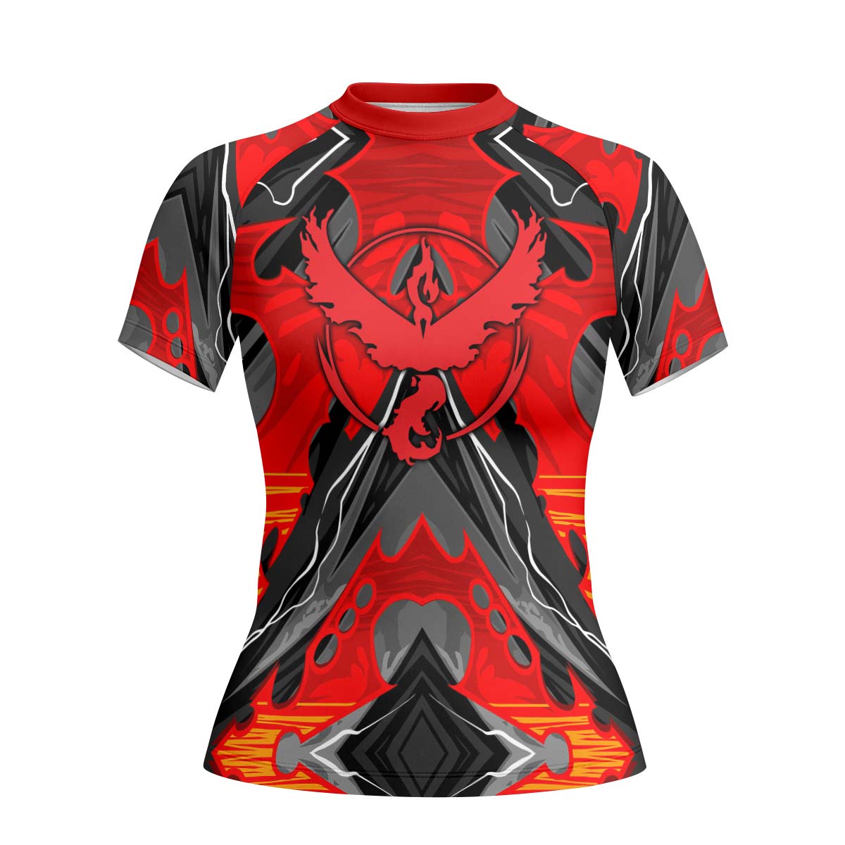  Pokemon Moltres House Valor Rash Guard