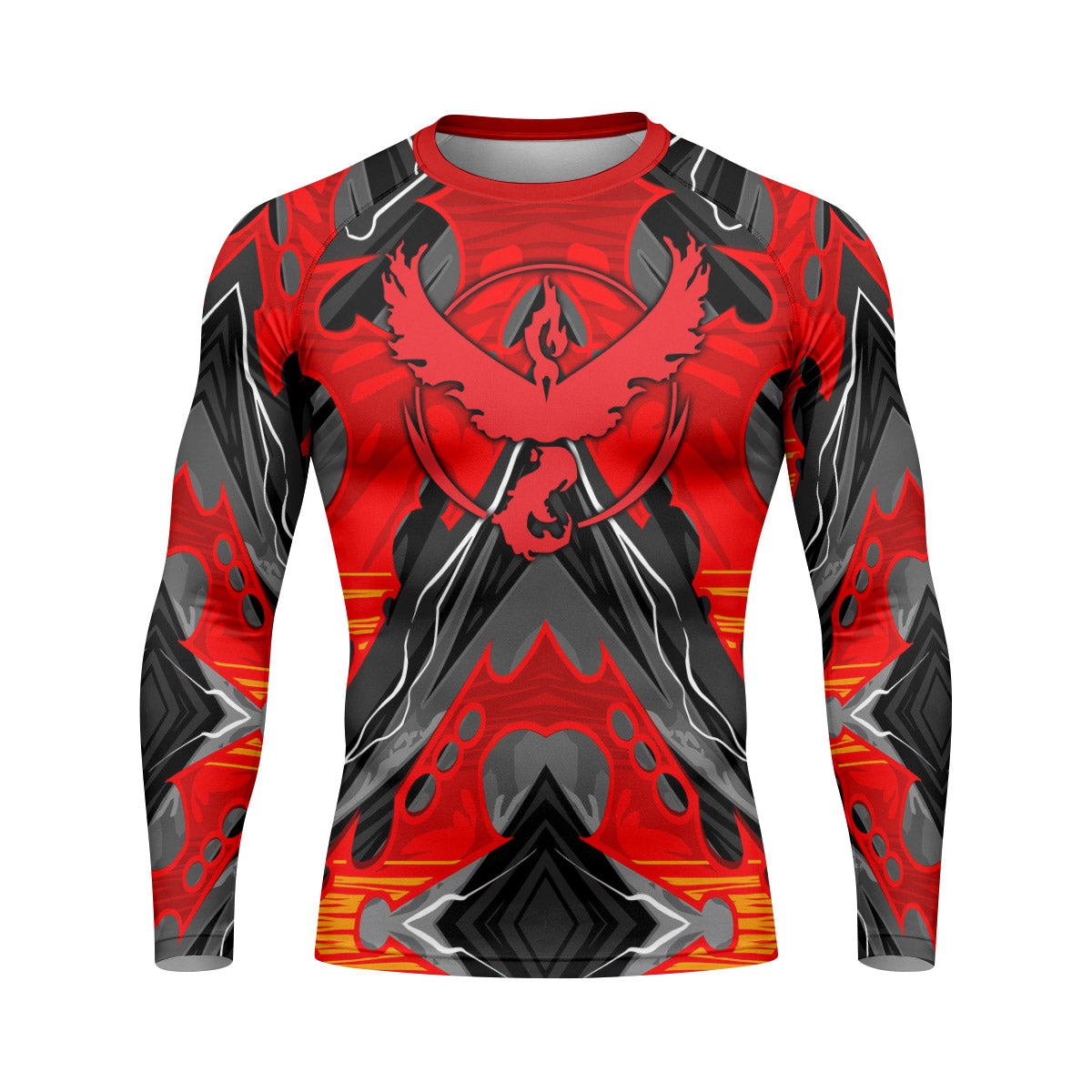  Pokemon Moltres House Valor Rash Guard