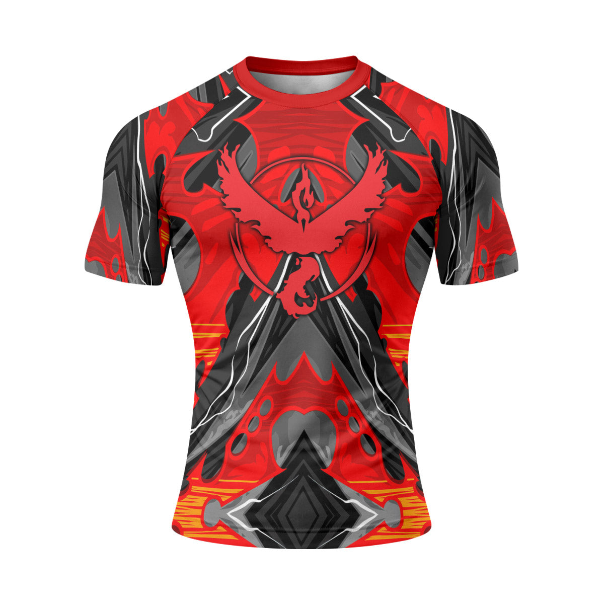  Pokemon Moltres House Valor Rash Guard