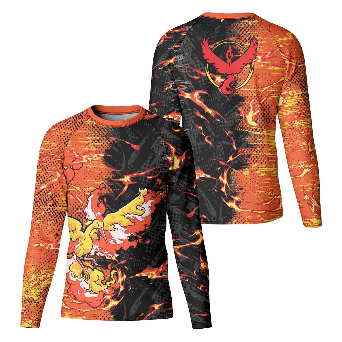  Pokemon Moltres Kid Rash Guard