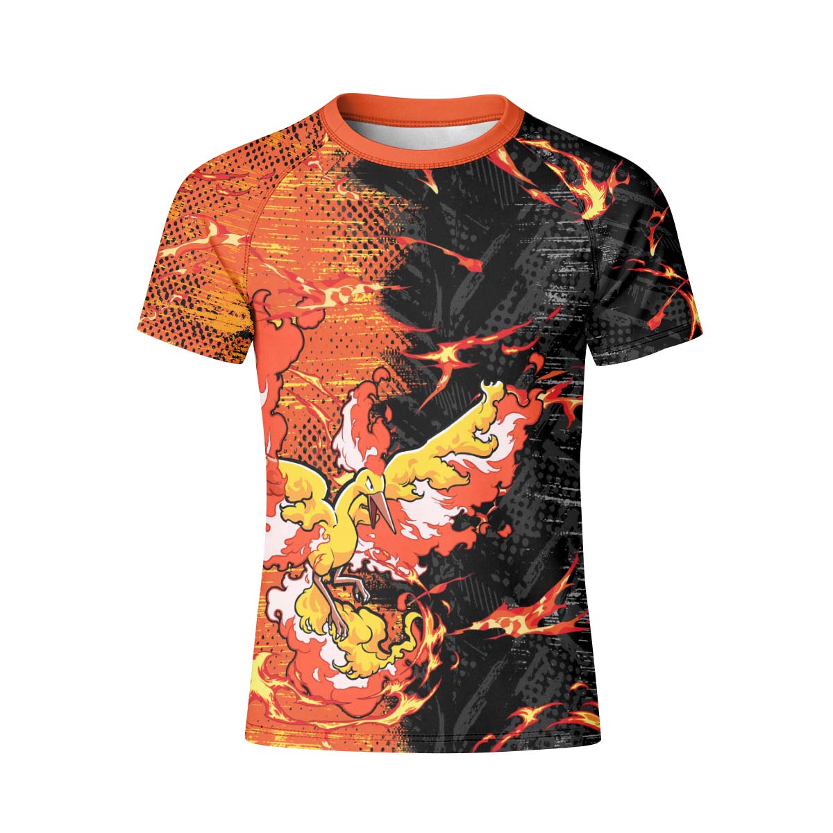  Pokemon Moltres Kid Rash Guard