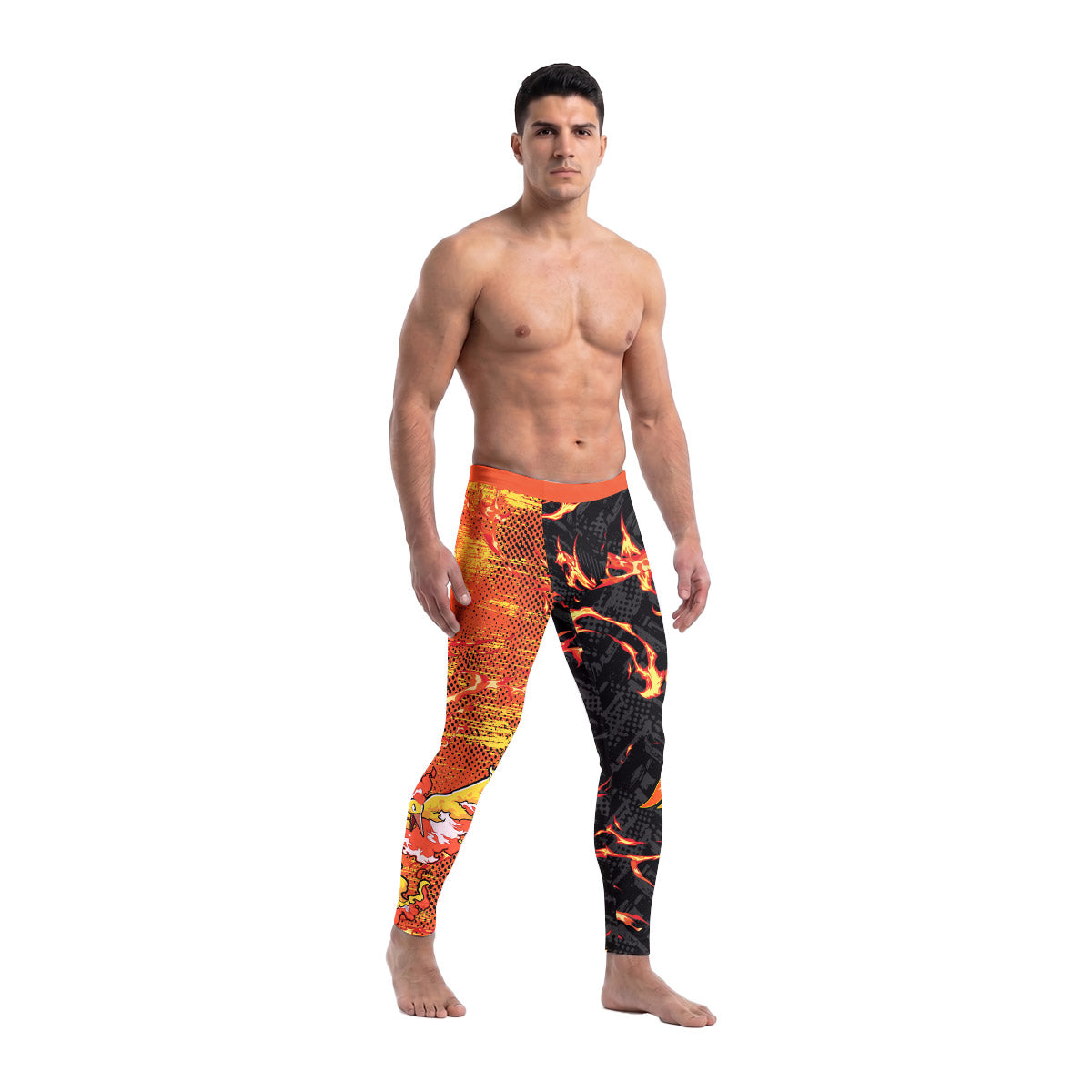  Pokemon Moltres Men's Compression Leggings