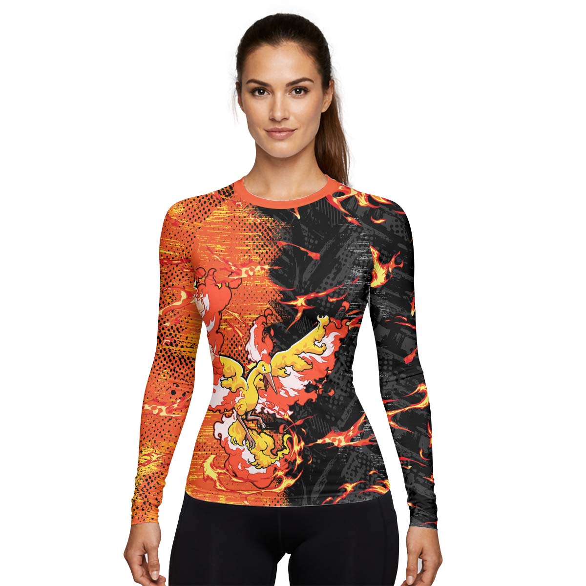  Pokemon Moltres Rash Guard