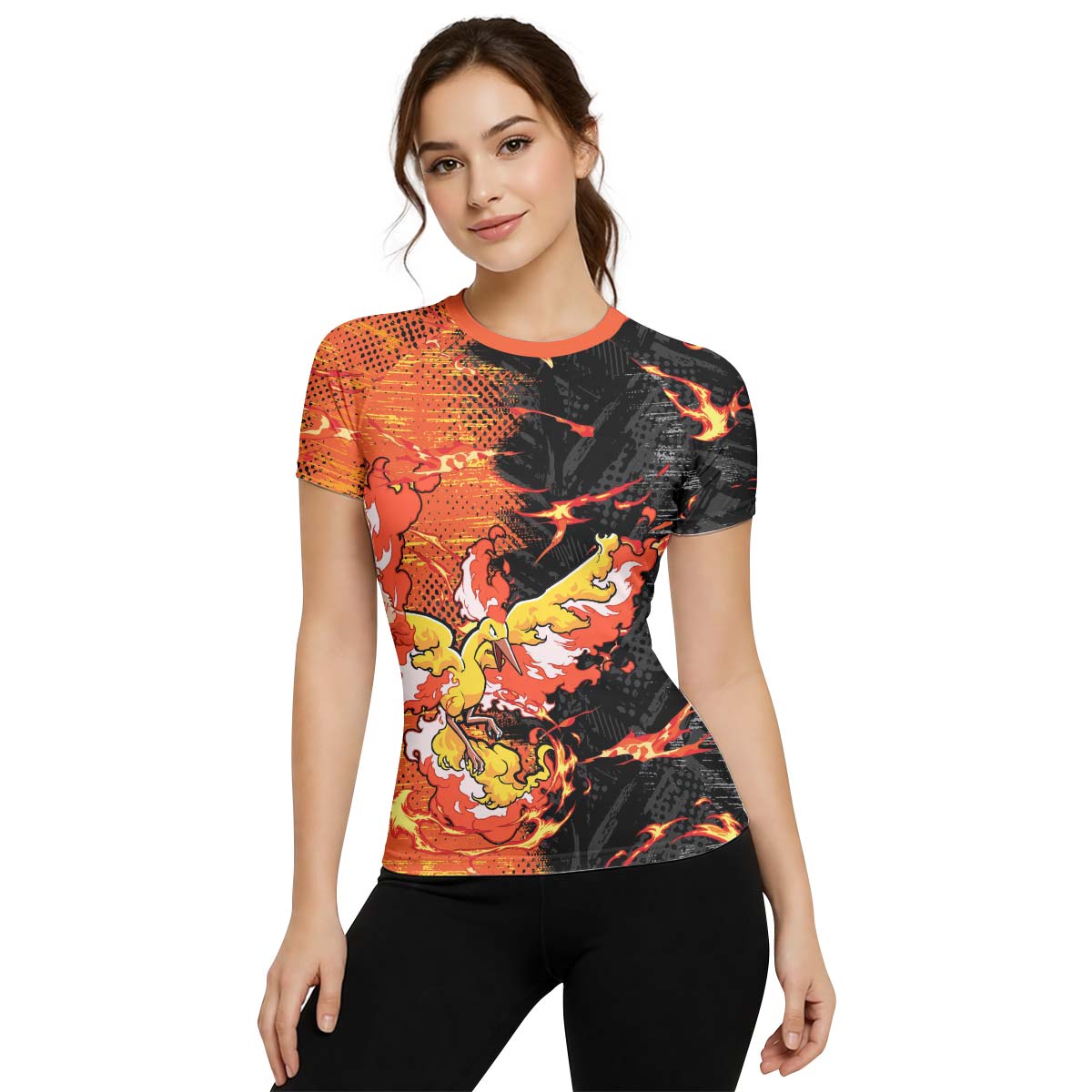  Pokemon Moltres Rash Guard