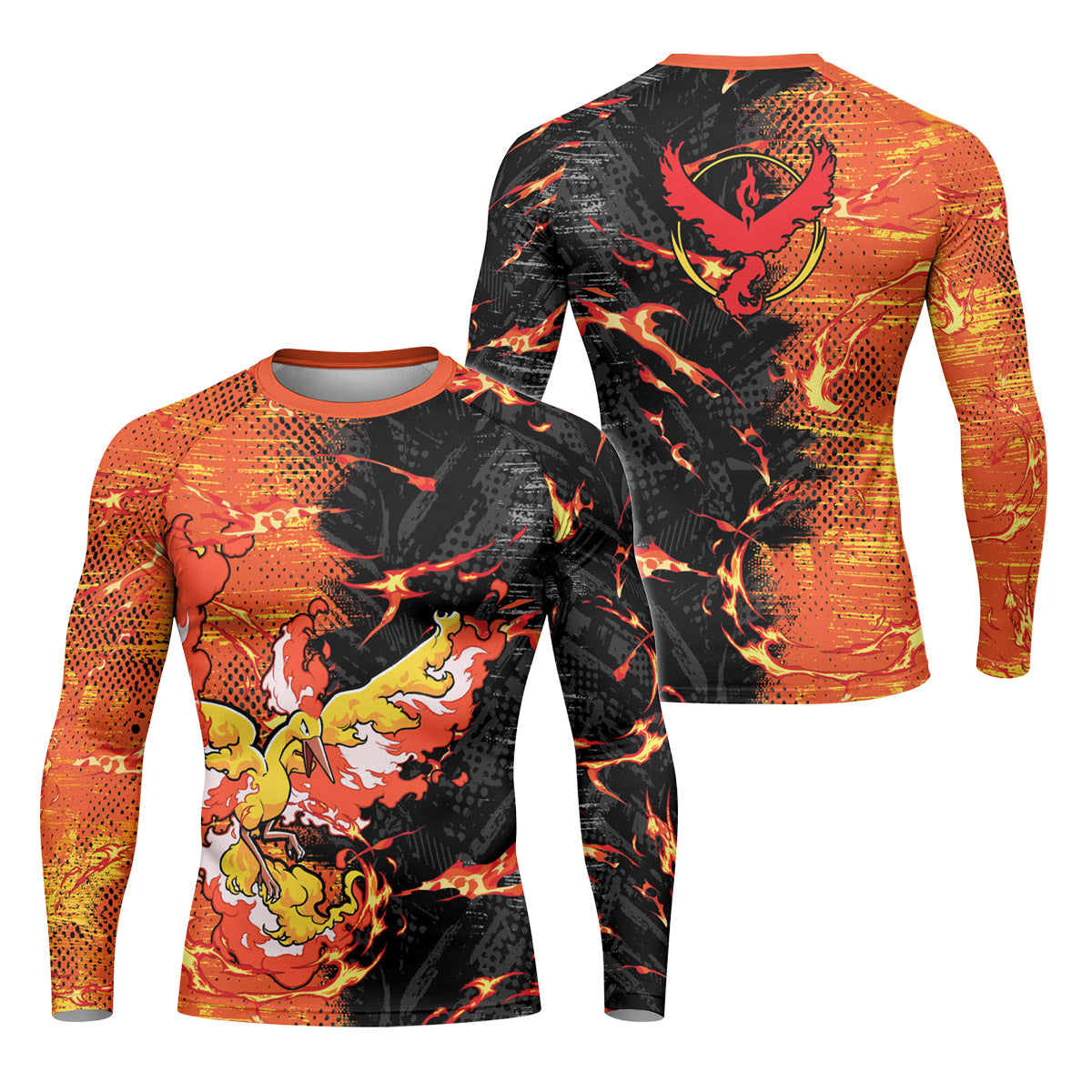 Pokemon Moltres Rash Guard