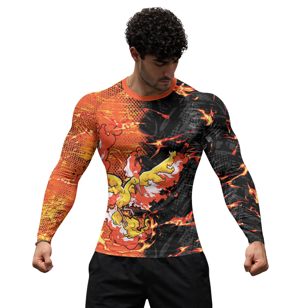  Pokemon Moltres Rash Guard