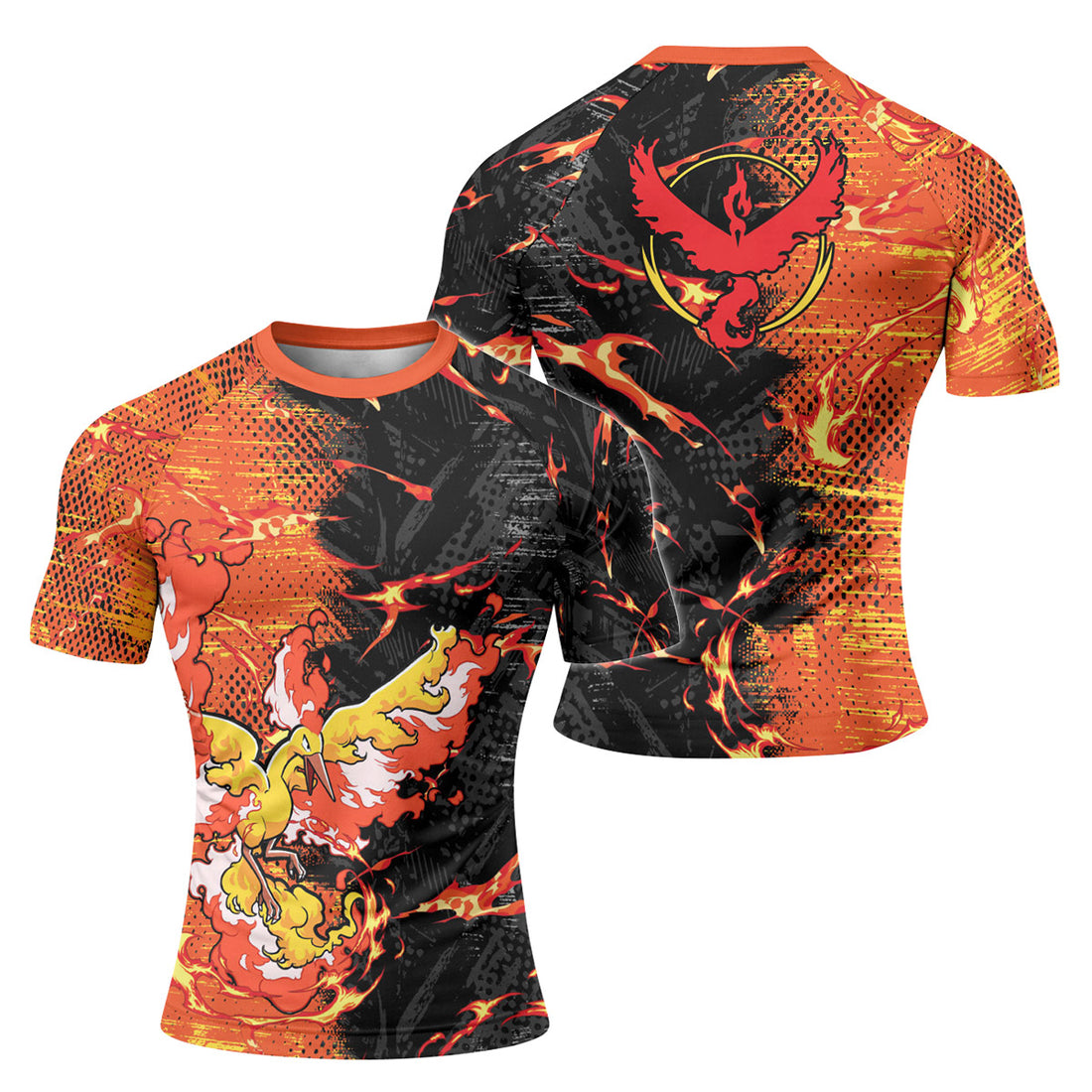  Pokemon Moltres Rash Guard