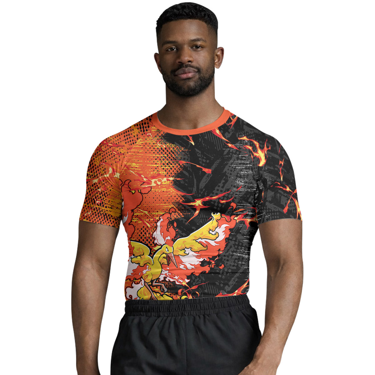  Pokemon Moltres Rash Guard