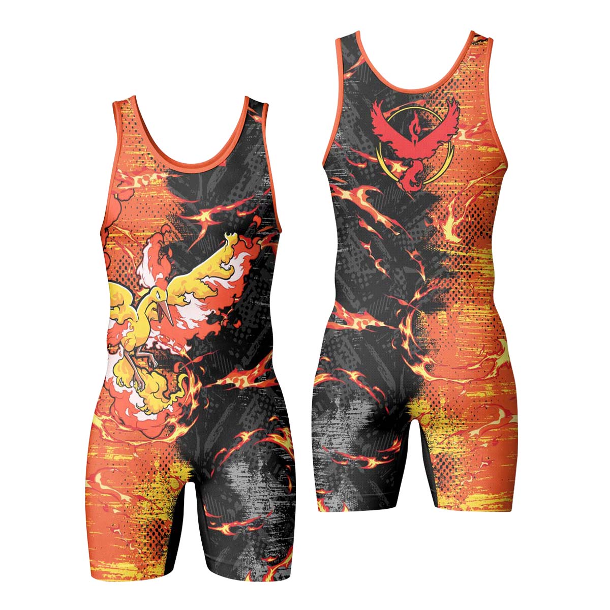  Pokemon Moltres Wrestling Singlet