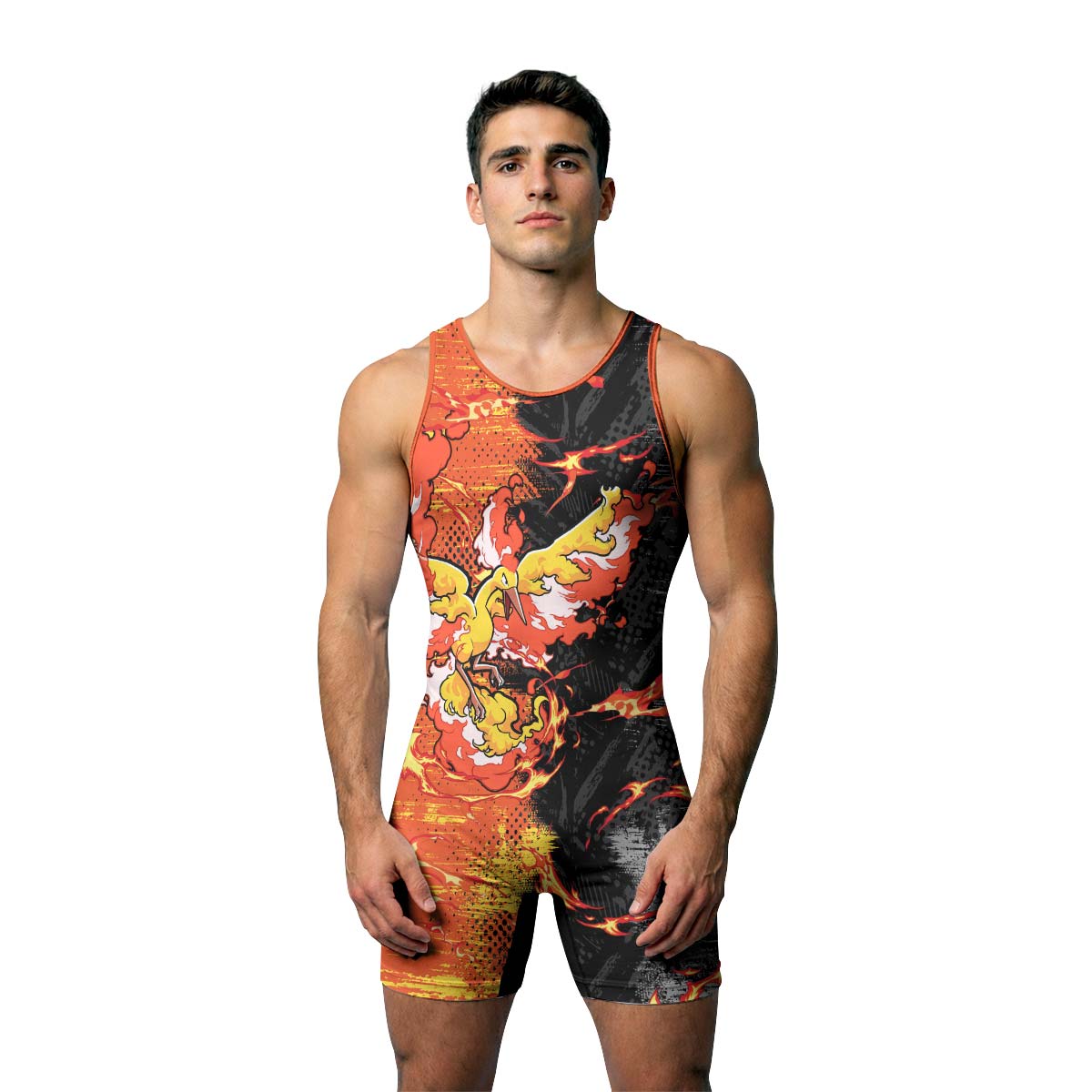  Pokemon Moltres Wrestling Singlet