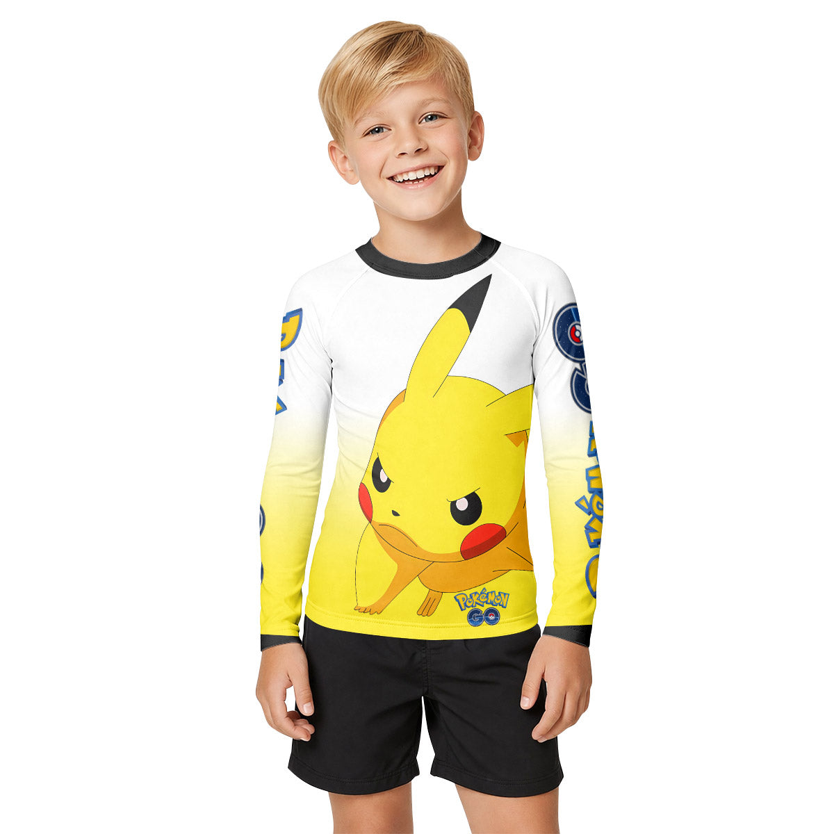 Pokemon Pikachu Go Kid Rash Guard