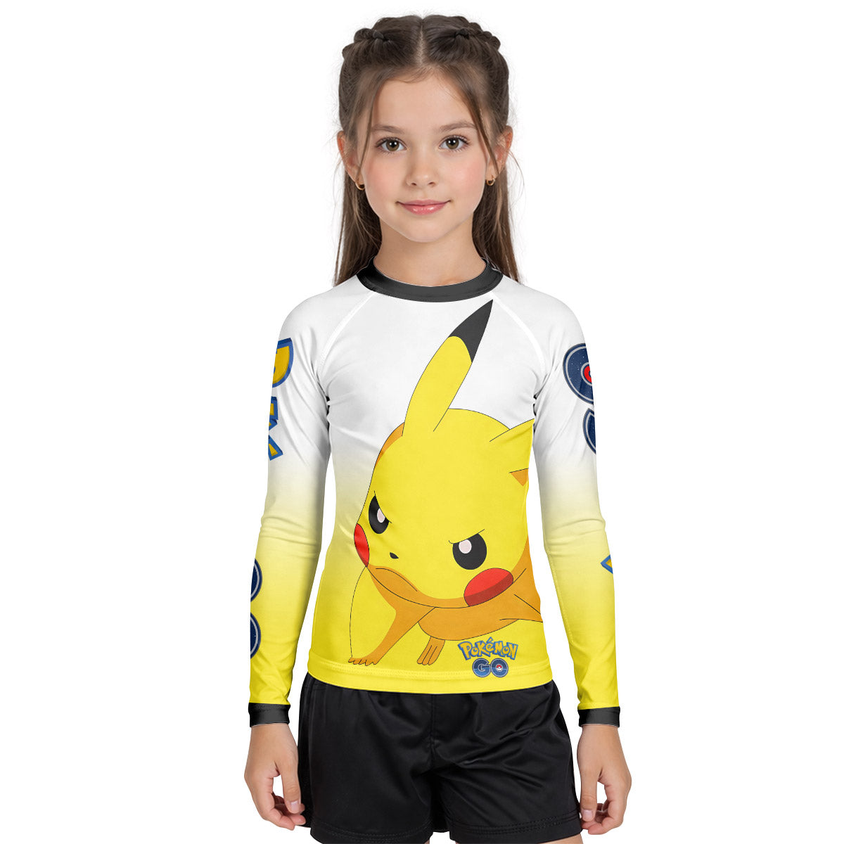 Pokemon Pikachu Go Kid Rash Guard