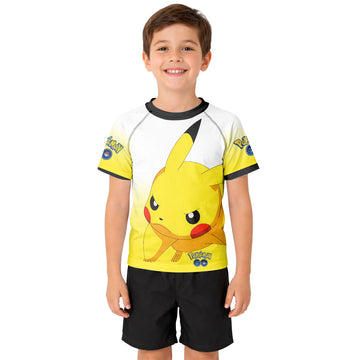 Pokemon Pikachu Go Kid Rash Guard