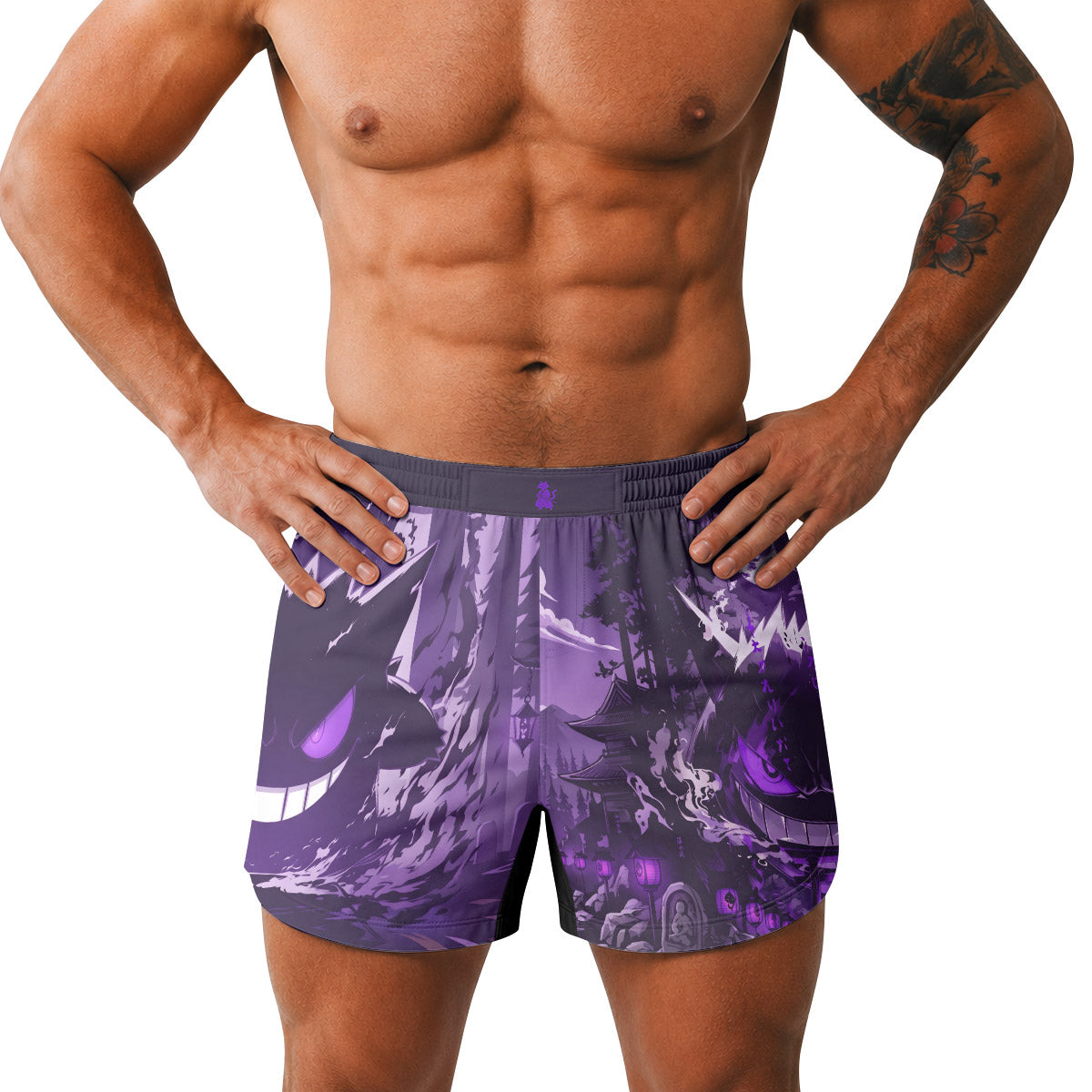  Pokemon Shadowy Gengar Grappling Shorts