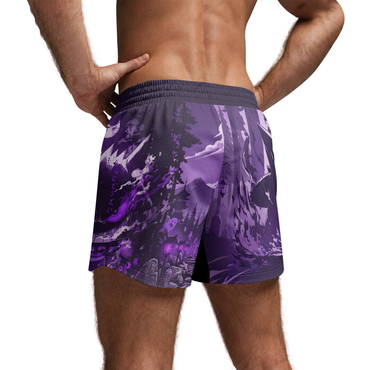  Pokemon Shadowy Gengar Grappling Shorts