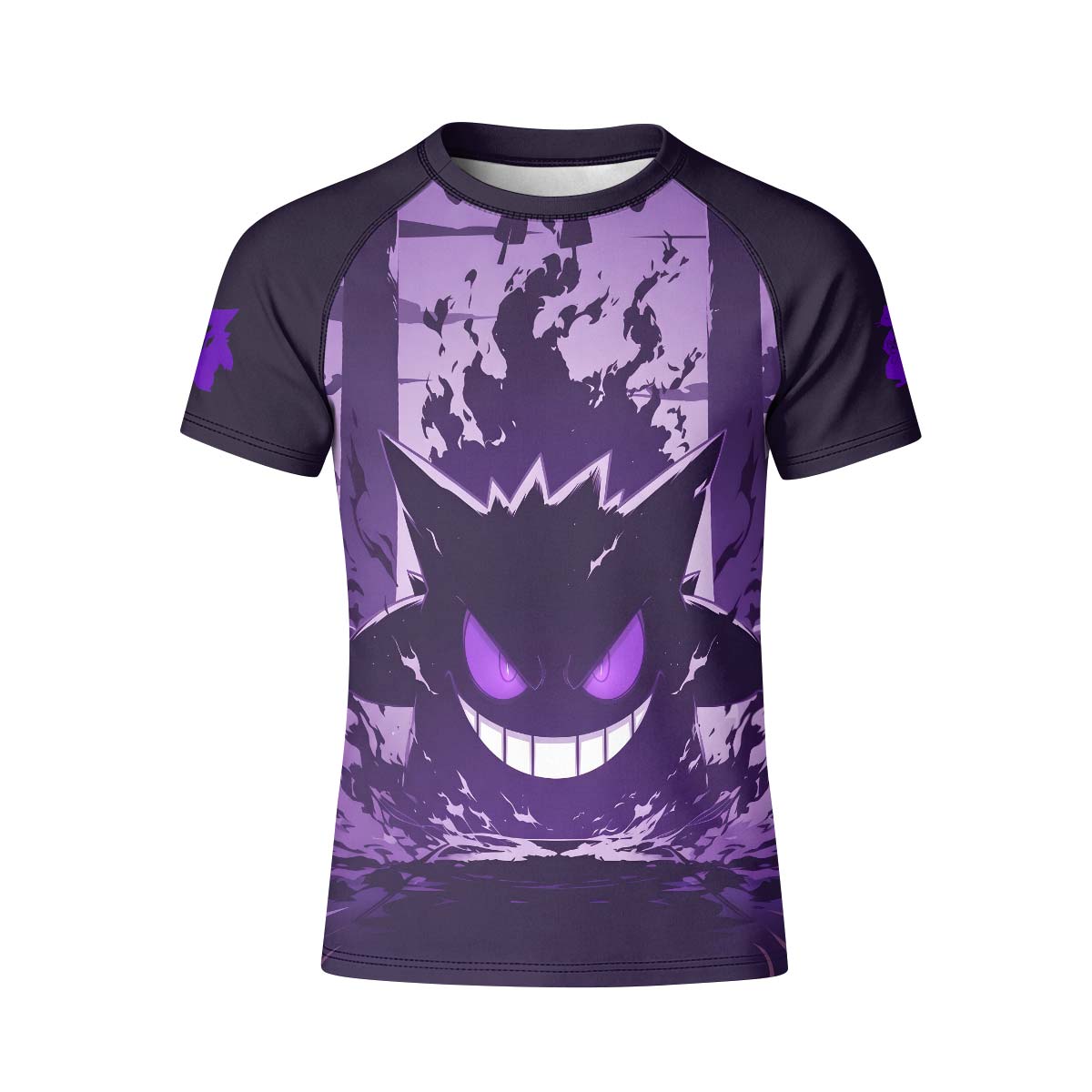  Pokemon Shadowy Gengar Kid Rash Guard