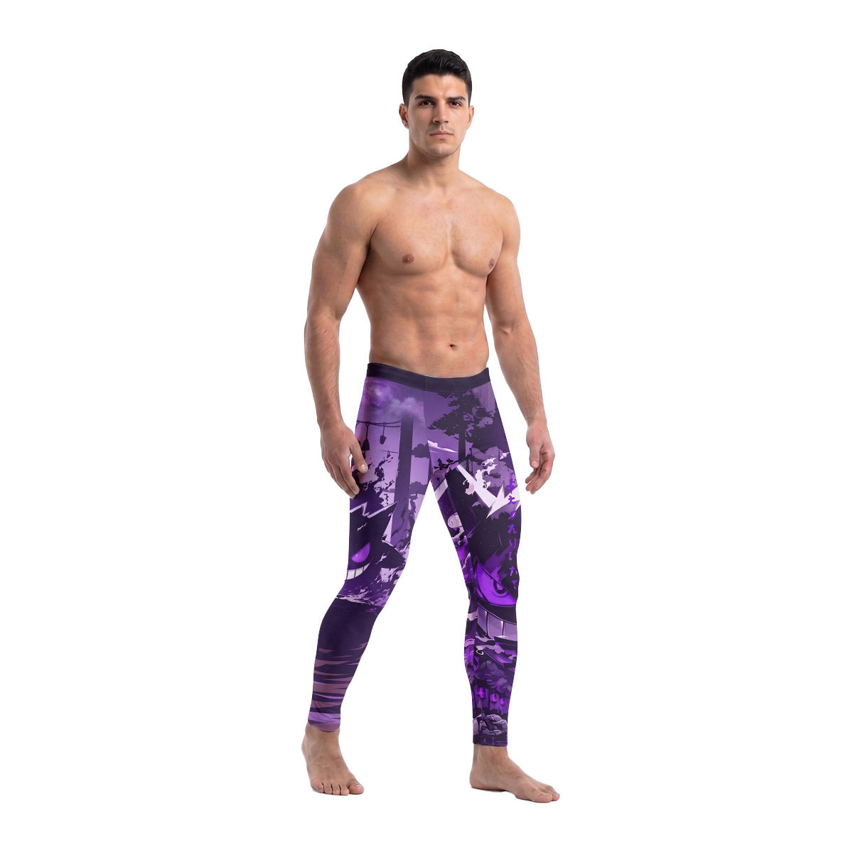  Pokemon Shadowy Gengar Men's Compression Leggings