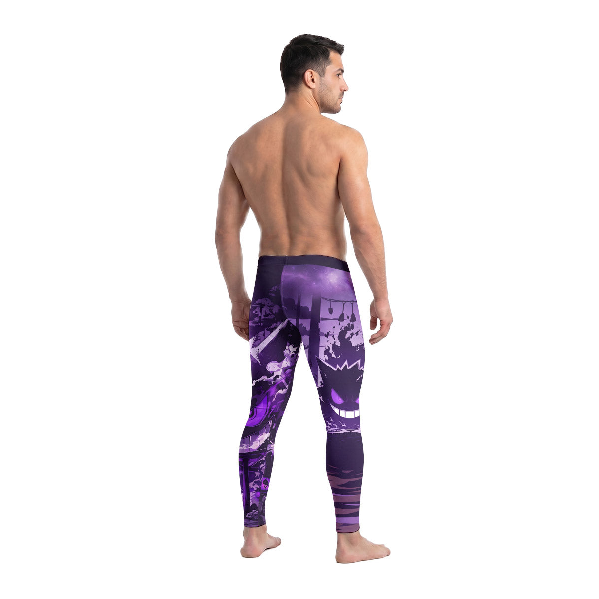  Pokemon Shadowy Gengar Men's Compression Leggings