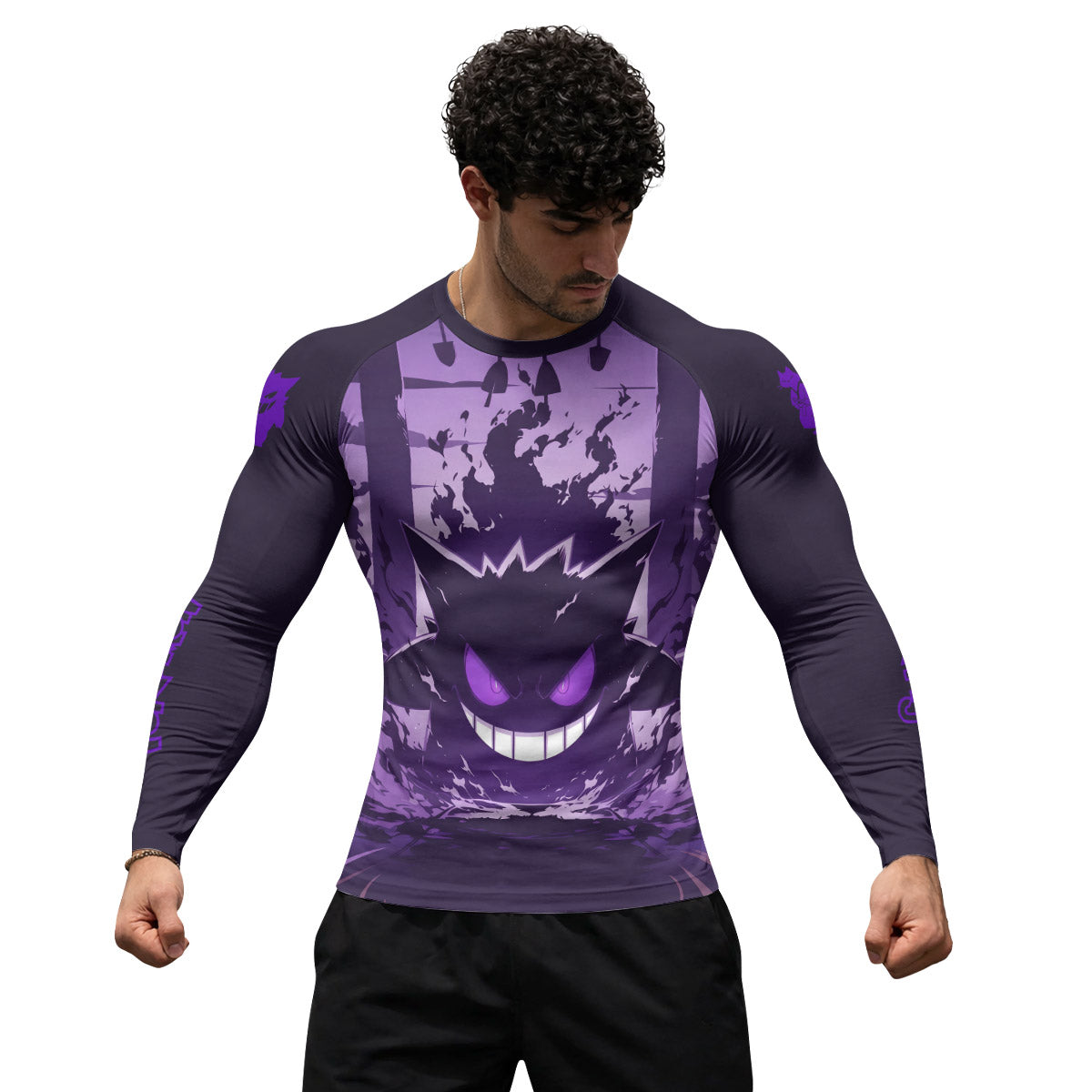 Pokemon Shadowy Gengar Rash Guard