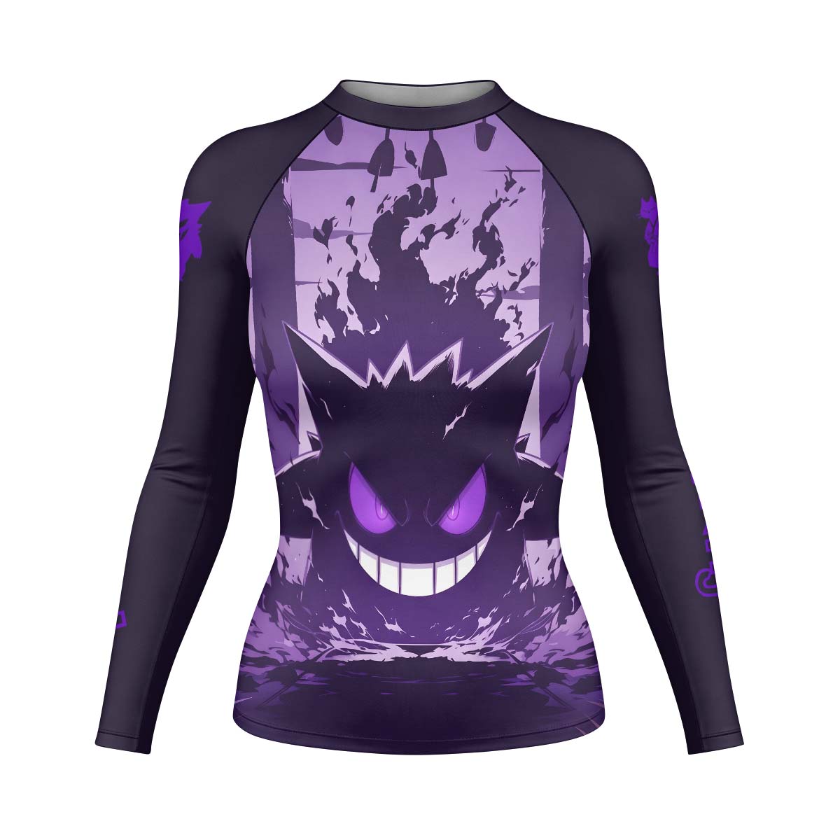  Pokemon Shadowy Gengar Rash Guard