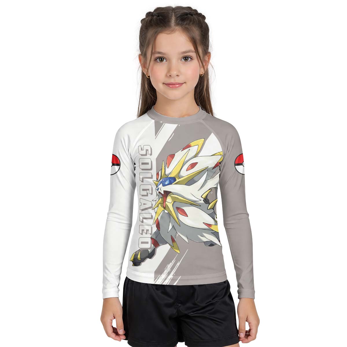 Pokemon Solgaleo Kid Rash Guard
