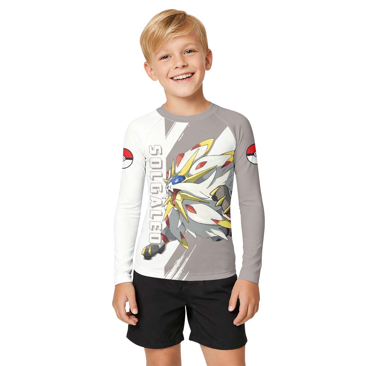 Pokemon Solgaleo Kid Rash Guard