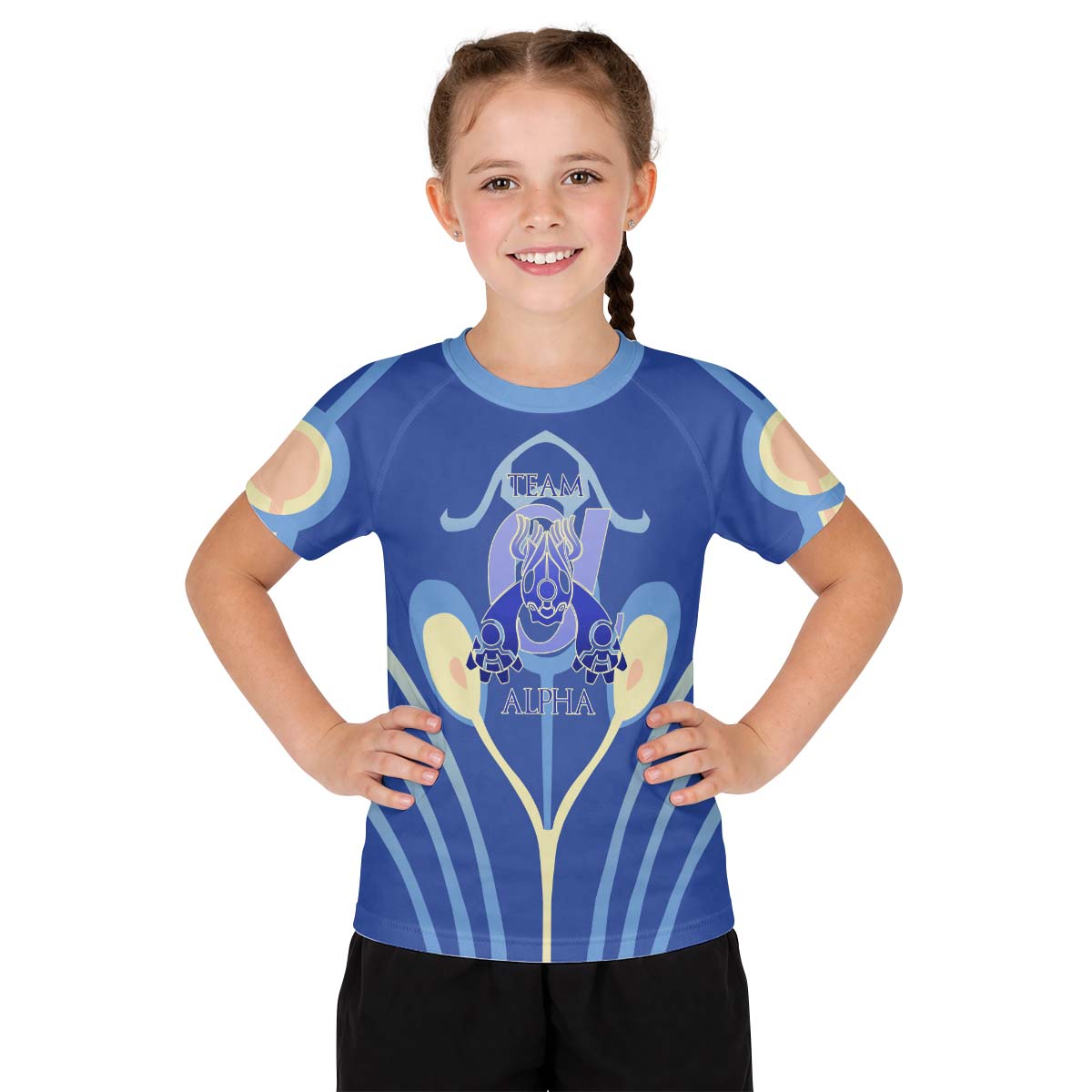  Pokemon Team Alpha Kid Rash Guard