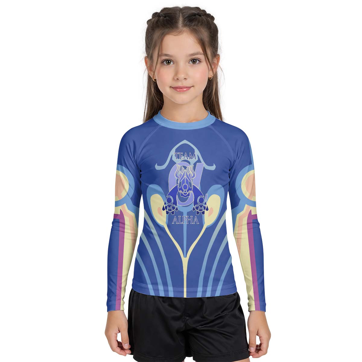  Pokemon Team Alpha Kid Rash Guard