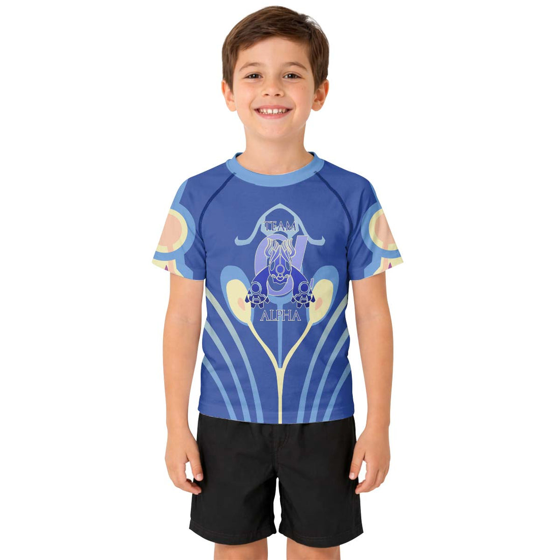  Pokemon Team Alpha Kid Rash Guard