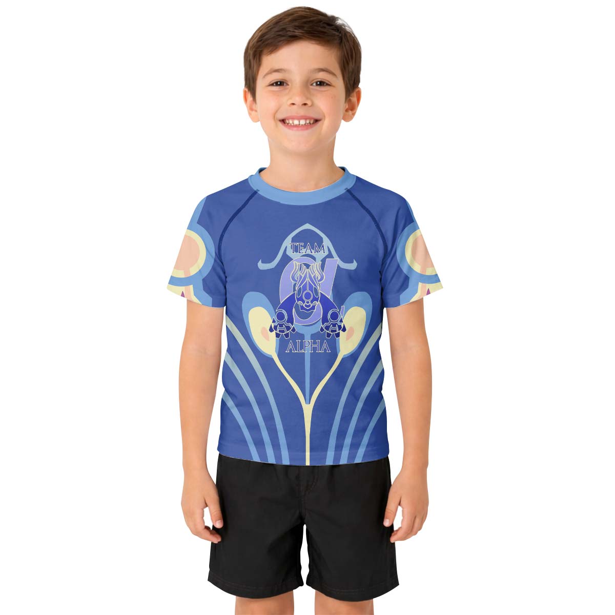  Pokemon Team Alpha Kid Rash Guard