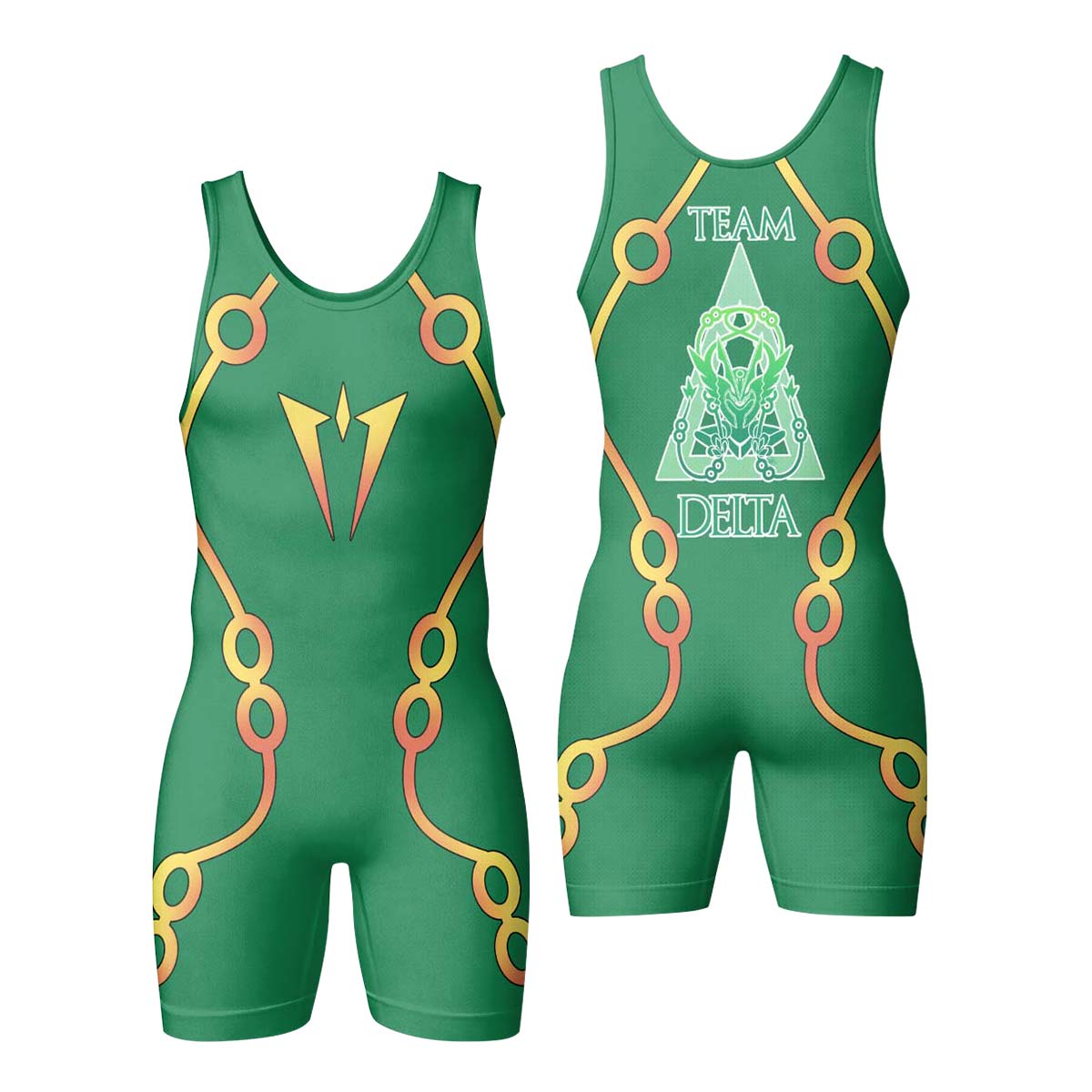 Pokemon Team Delta Wrestling Singlet