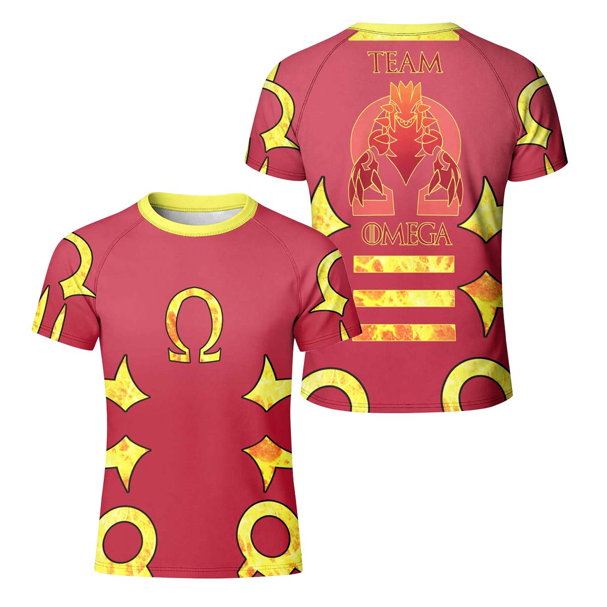  Pokemon Team Omega Kid Rash Guard