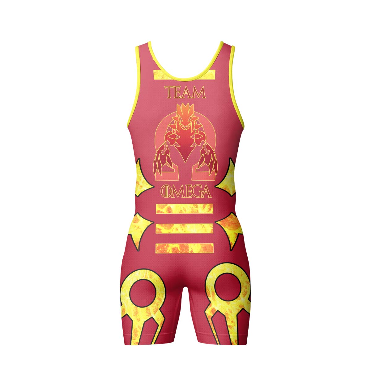  Pokemon Team Omega Wrestling Singlet