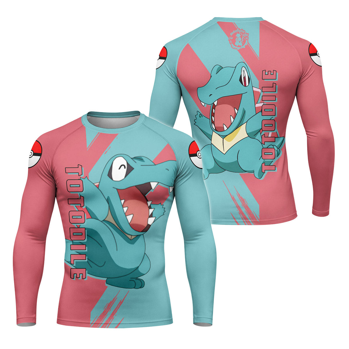 Pokemon Totodile Rash Guard