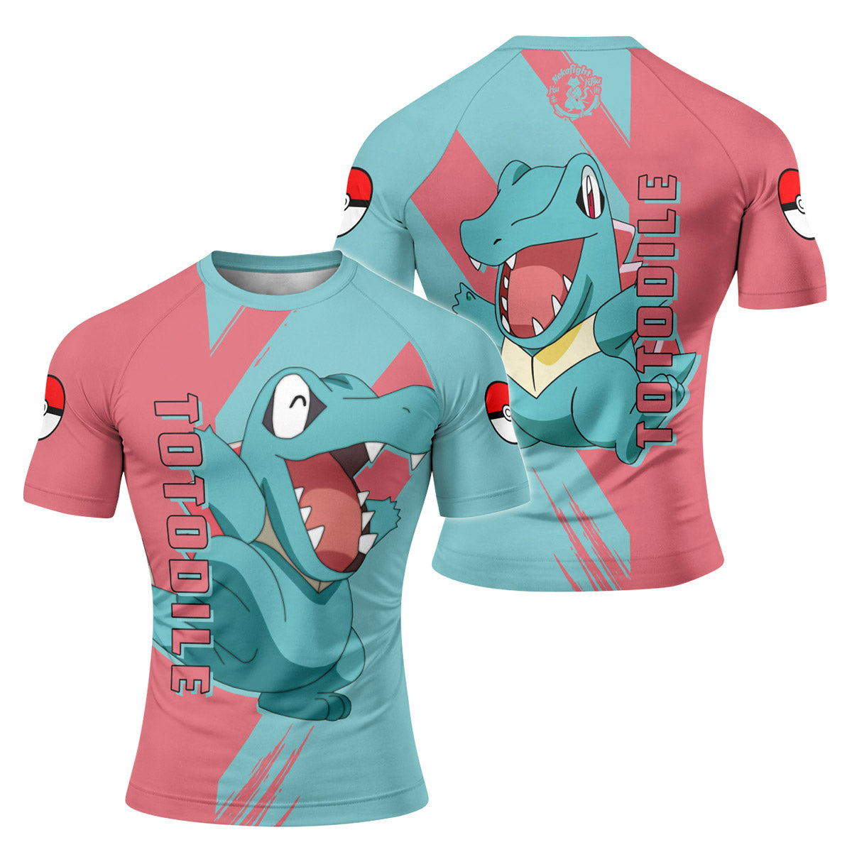 Pokemon Totodile Rash Guard