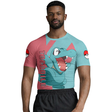 Pokemon Totodile Rash Guard