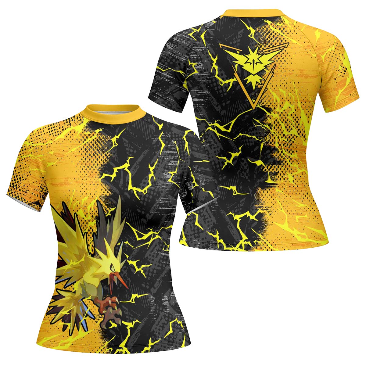  Pokemon Zapdos Rash Guard