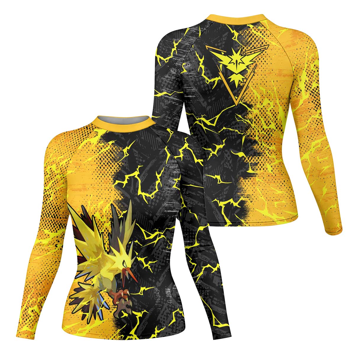  Pokemon Zapdos Rash Guard